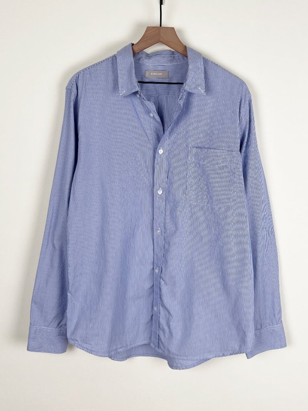 Everlane 100% Cotton Button Down Up Shirt Blouse Oversized Relaxed Fit Loose XL